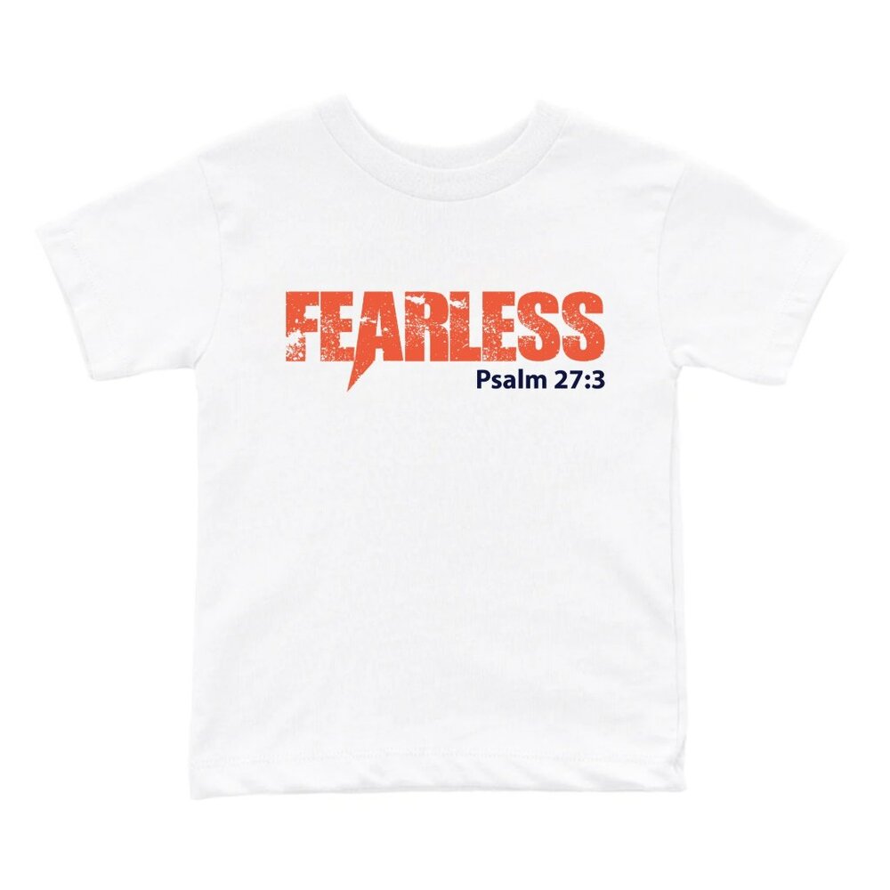 FEARLESS - Big Boys Christian T-shirt (Psalm 27:3)